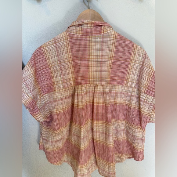 Madewell Fall colors popover blouse shirt - Picture 2 of 2